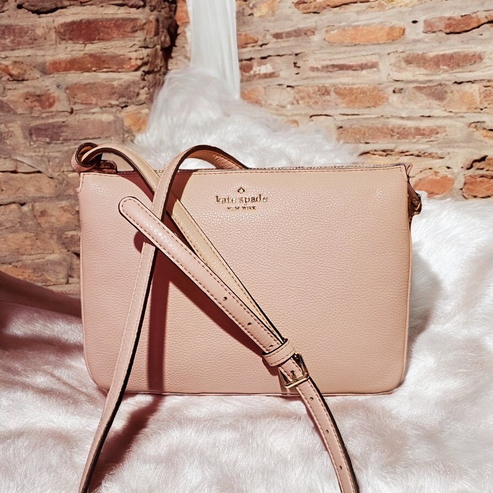 Kate Spade Pink Crossbody Bag with Gold Hardware